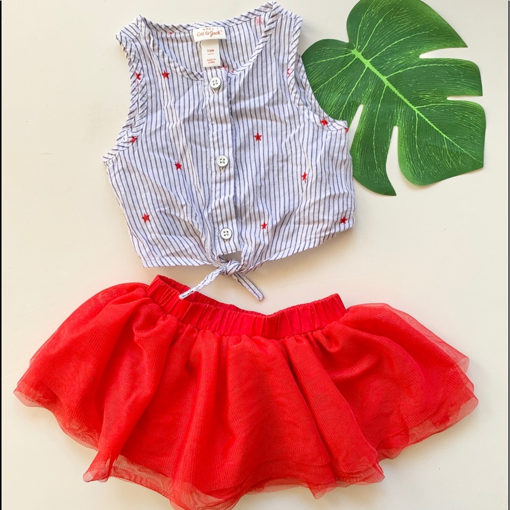 Two-Piece tulle skirt and halter set